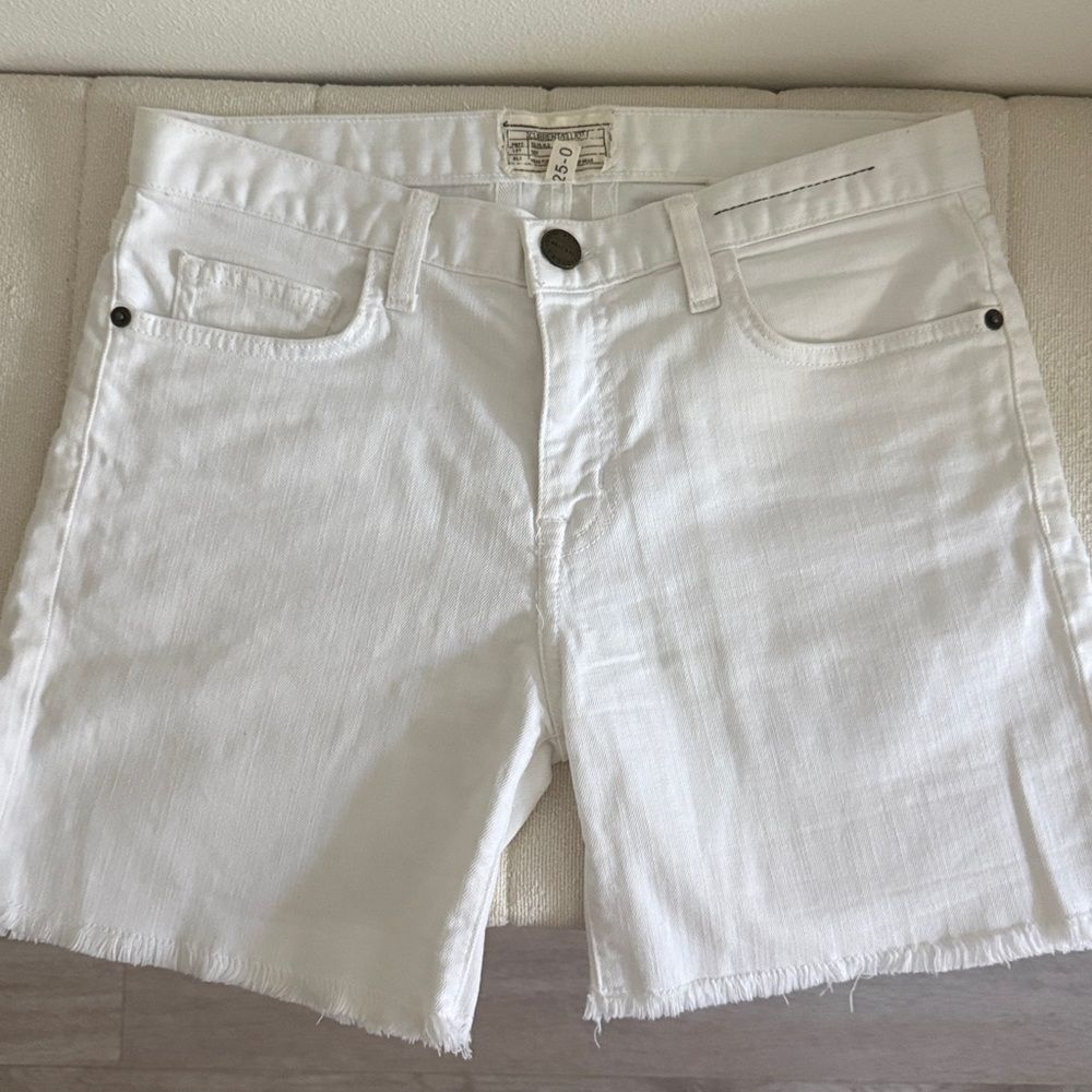 Current/Elliott White Jean Shorts
